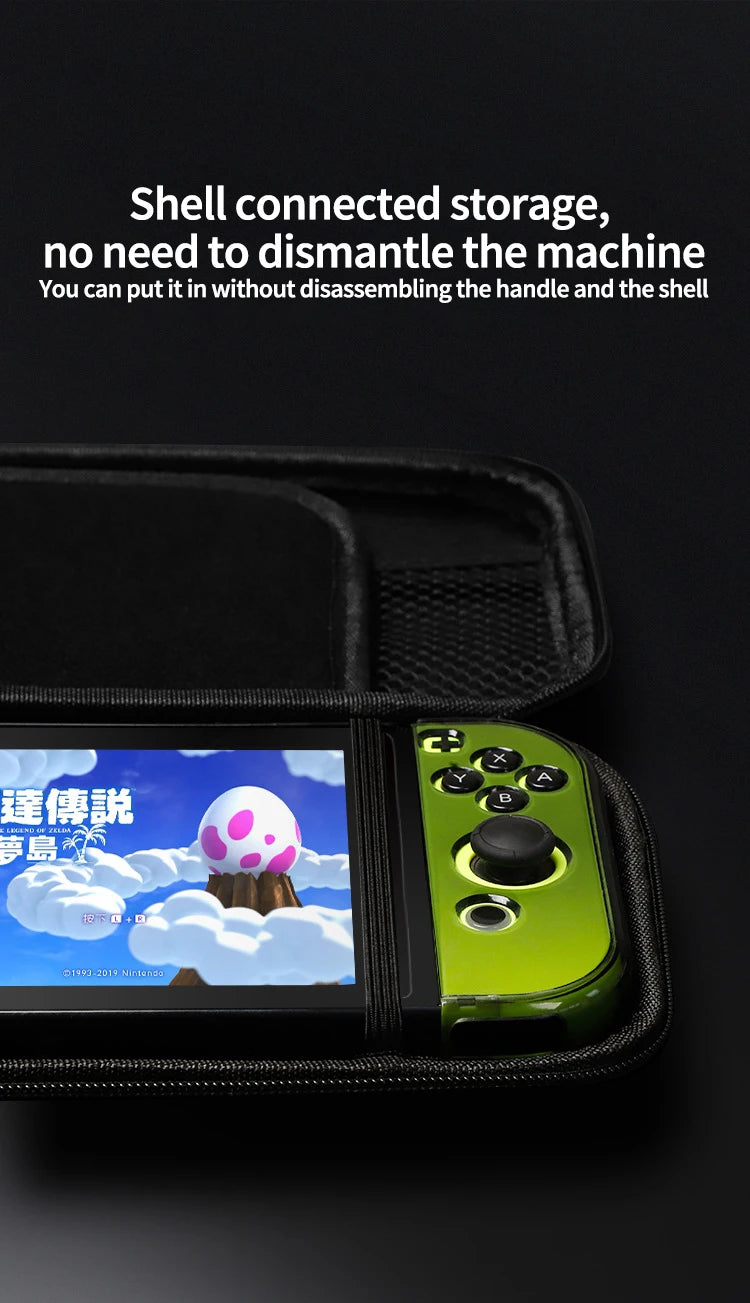 Hard Shell Carrying Case for Nintendo Switch & OLED - Travel Storage Bag