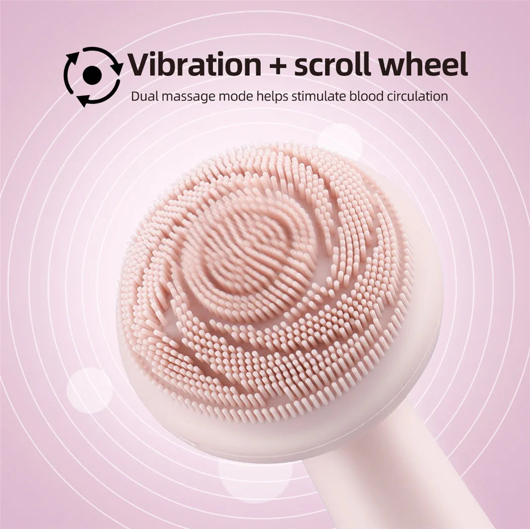 4-in-1 Electric Silicone Facial Cleansing Brush & Massage Roller - 7