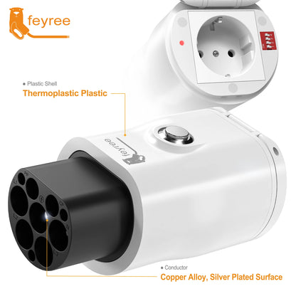 GB/T V2L Electric Vehicle Discharge Adapter for Chinese EV Camping