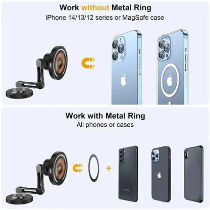 15W Magnetic Car Wireless Charger Mount for iPhone 15 14 13 12 Series