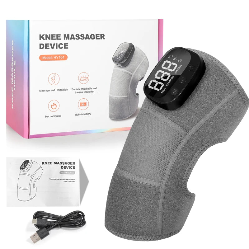 3-in-1 Cordless Joint Massager with Heat and Vibration for Knee, Shoulder, and Elbow - 15
