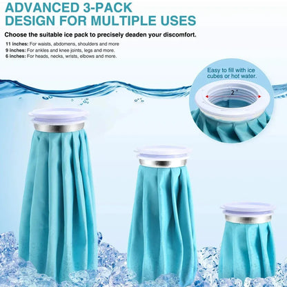 Reusable Ice Bag & Hot Cold Therapy Wrap for Pain Relief & Sports Injuries