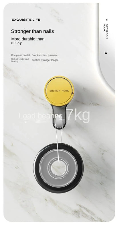 Heavy Duty Vacuum Suction Hooks | Traceless No-Drill Wall Hooks