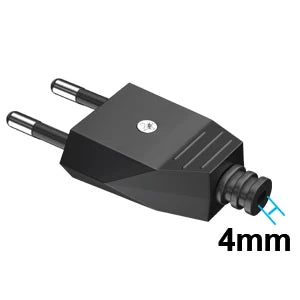 EU Plug Adapter Repair Kit - 250V Rewireable Schuko Power Connector