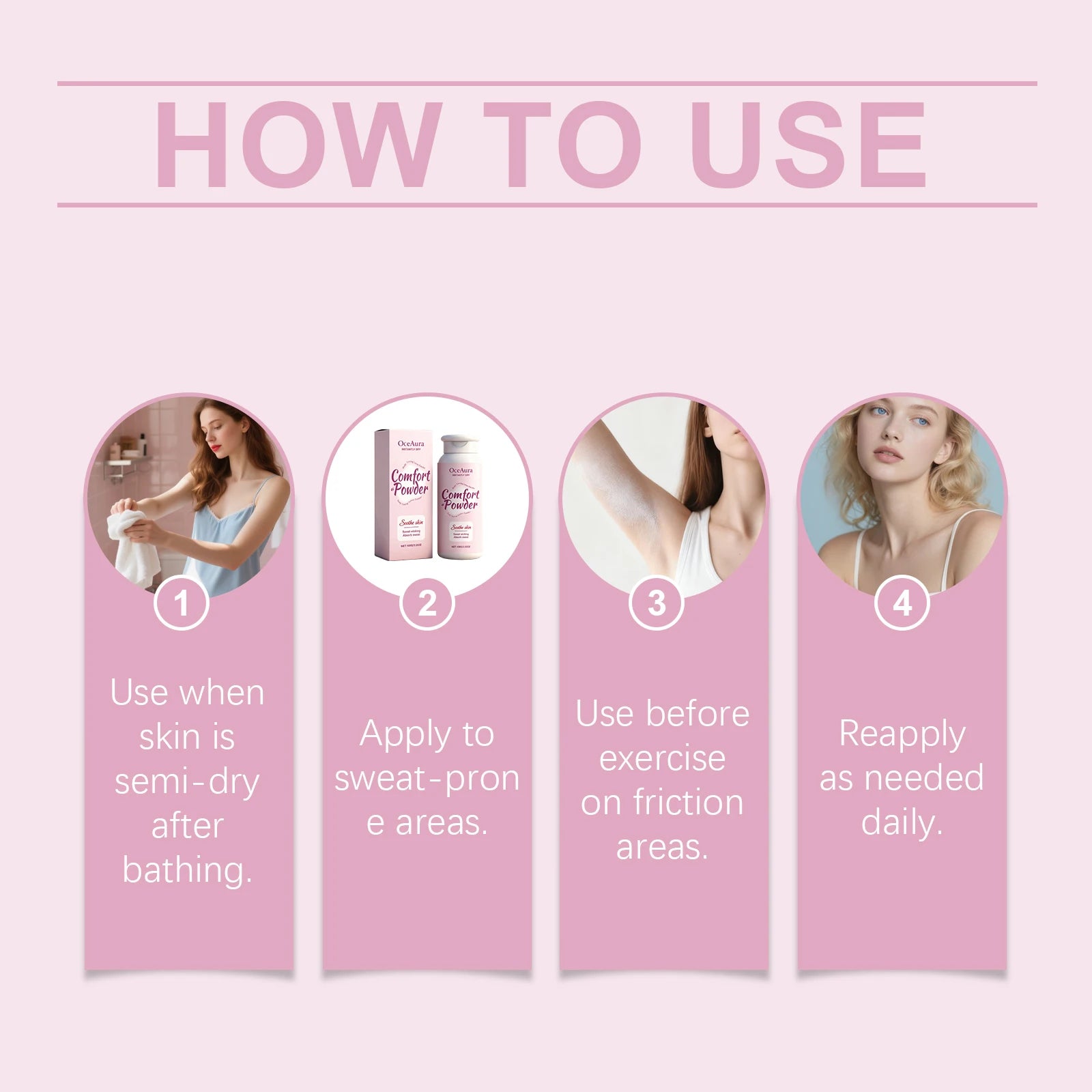 Instant Cooling Body Powder – Sweat-Wicking Anti-Chafe Skin Soothing Powder - 12