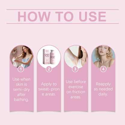 Instant Cooling Body Powder – Sweat-Wicking Anti-Chafe Skin Soothing Powder
