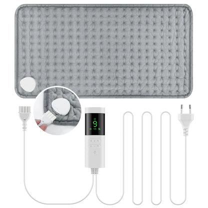 Electric Heating Pad for Back Pain Relief - 9-Level Heat Therapy & Timer