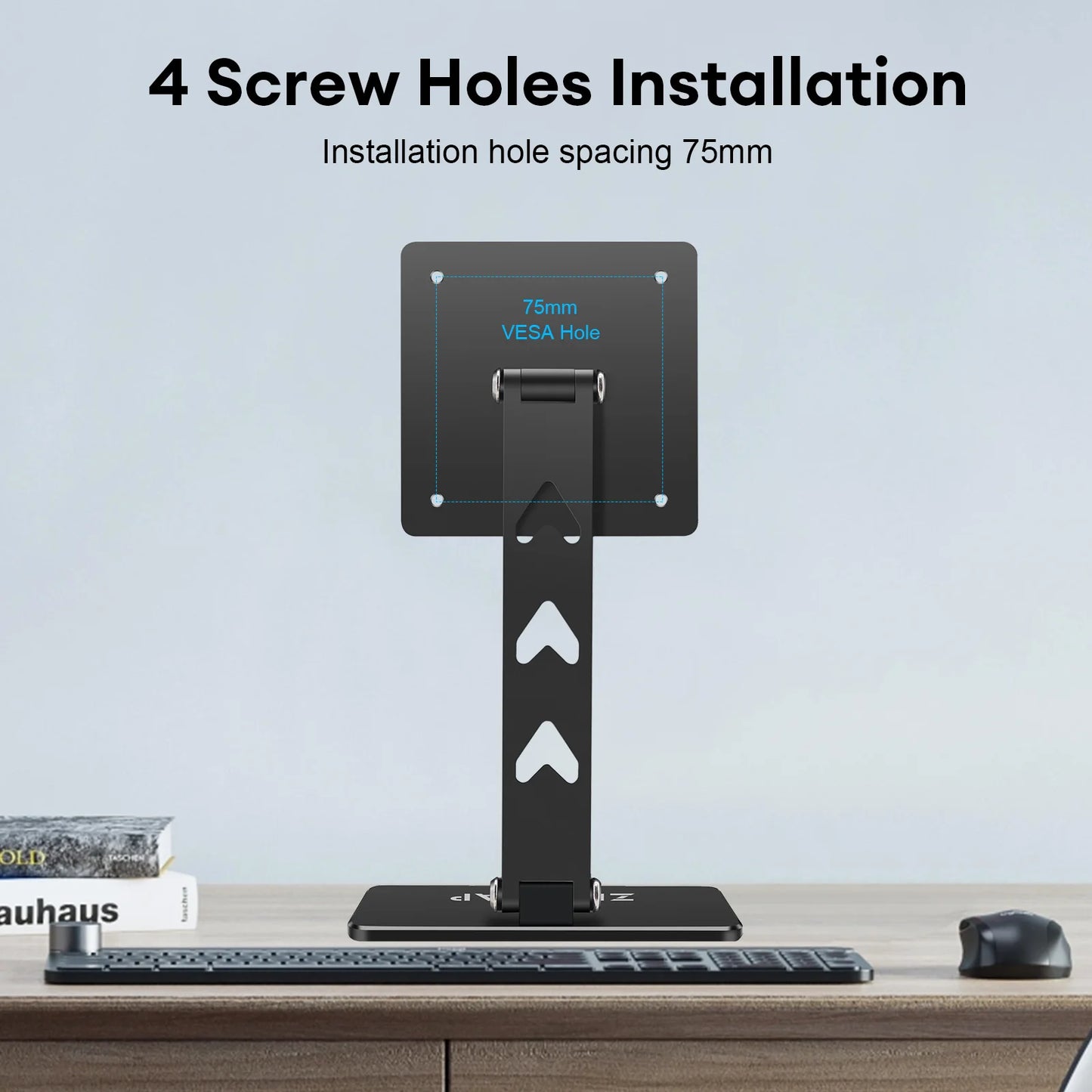 Rotating VESA Monitor Stand - Adjustable Portable Desk Mount Holder