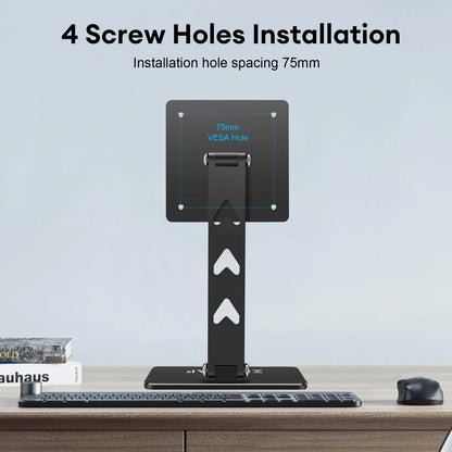 Rotating VESA Monitor Stand - Adjustable Portable Desk Mount Holder