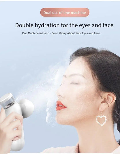 Portable Eye Mist Sprayer - Moisturizing Steam Device for Dry Eyes & Facial Care