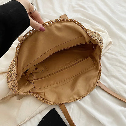 Luxury Woven Summer Straw Tote