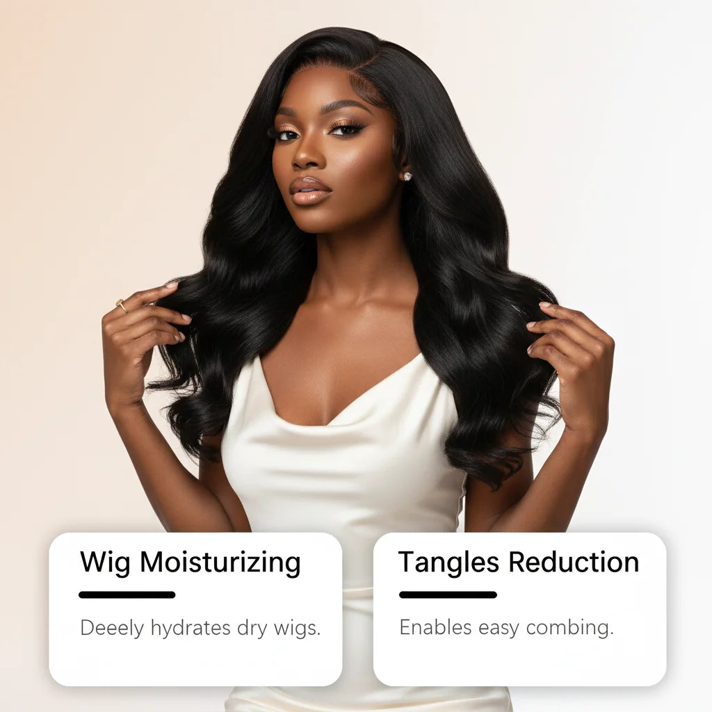 3-in-1 Rose Wig Conditioning & Detangling Spray for Silky Smooth Hair