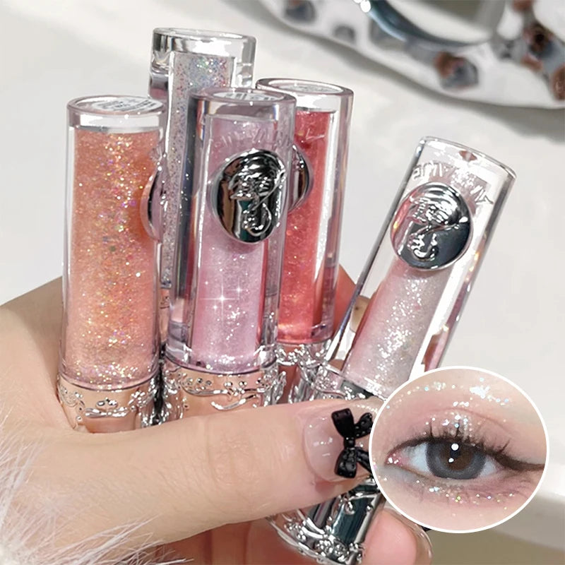Liquid Shimmer Eyeshadow - Long-Lasting Waterproof Glitter Makeup
