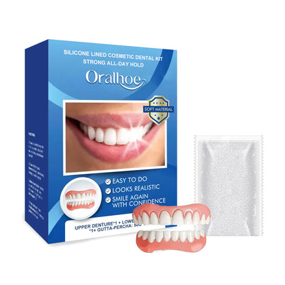 Cosmetic Dental Kit - Instant Realistic Upper and Lower Veneers for a Confident Smile