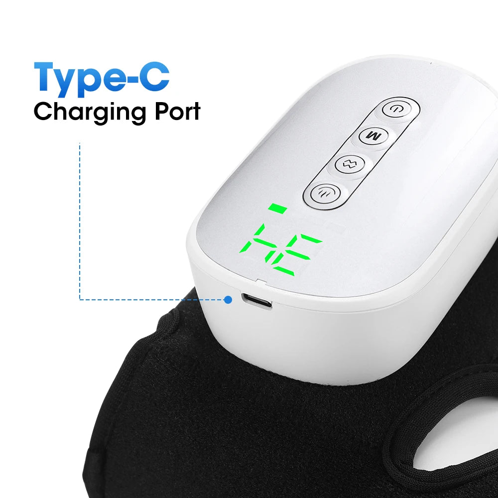 Dual-Airbag Electric Heated Foot and Ankle Massager for Pain Relief - 17