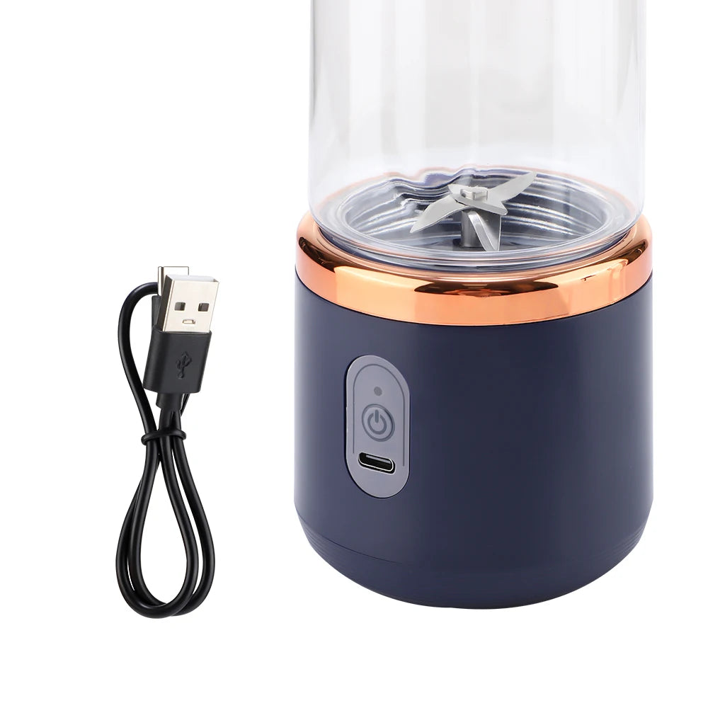 Portable Wireless Electric Juicer Blender - Rechargeable Fruit Smoothie Maker - 10