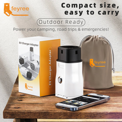 Type 2 V2L Electric Vehicle Discharger Adapter for Chinese EV Camping