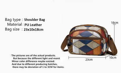 Luxury Vintage PU Shoulder Bag