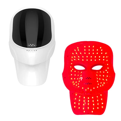 7-Color LED Face & Neck Light Therapy Mask Wireless