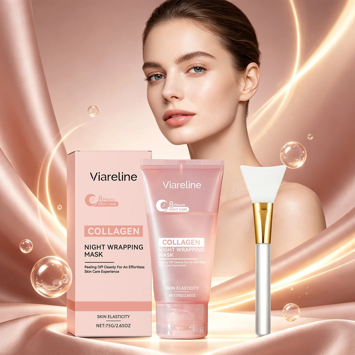 Collagen Night Wrapping Mask - Deep Firming & Moisturizing Peel-Off Face Treatment