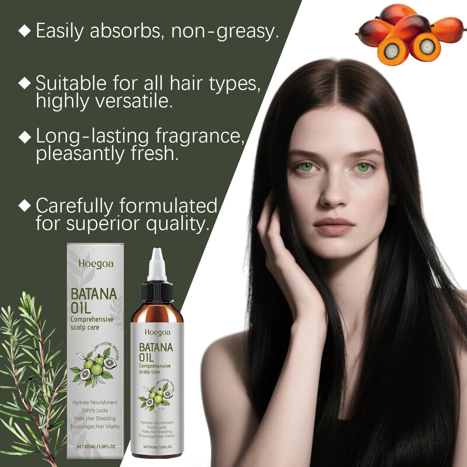 Batana Oil Nourishing Scalp Care Serum for Hair Growth and Damage Repair - 11