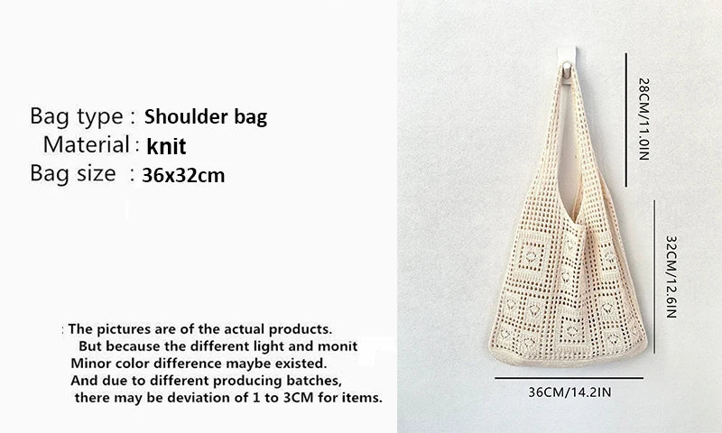 Luxury Hollow Crochet Tote