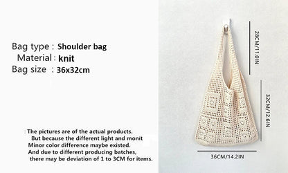 Luxury Hollow Crochet Tote