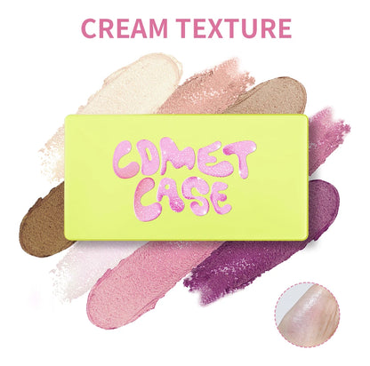 8-Color Cream Blush & Highlighter Palette | Long-Lasting Glow