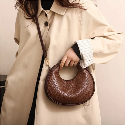 Luxury Half Moon Shoulder Bag