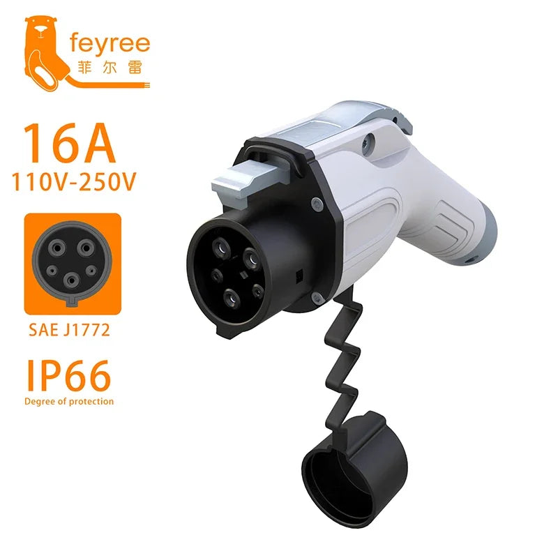 J1772 EV Charging Plug - 16A/32A Universal Electric Vehicle Charger Connector