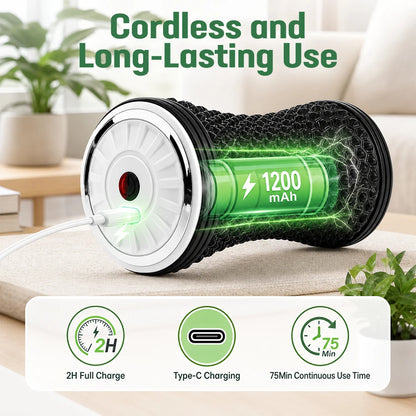 Electric Vibrating Foam Roller for Deep Tissue Muscle Recovery & Pain Relief