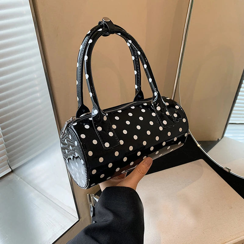 Luxury Polka Dot Boston Bag
