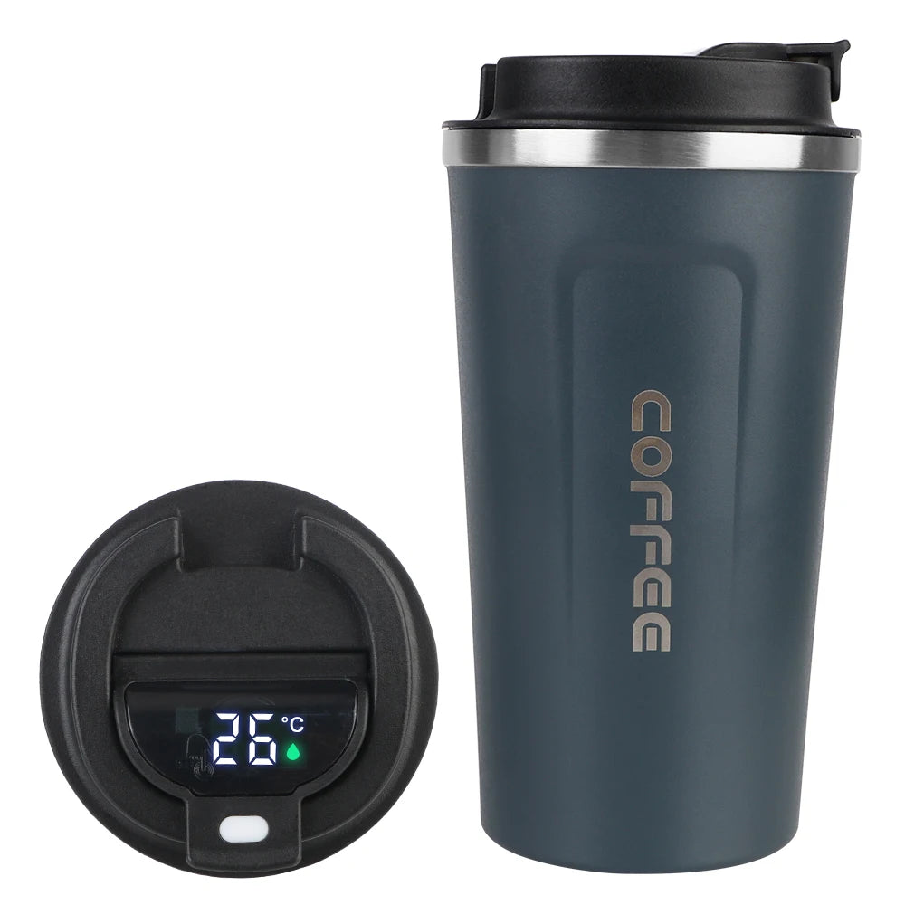 Insulated Stainless Steel Travel Mug - Leak-Proof Coffee Cup 380/510ml - 22