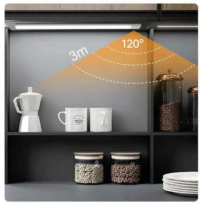 Rechargeable Motion Sensor LED Cabinet Light - Wireless Under Counter Lighting