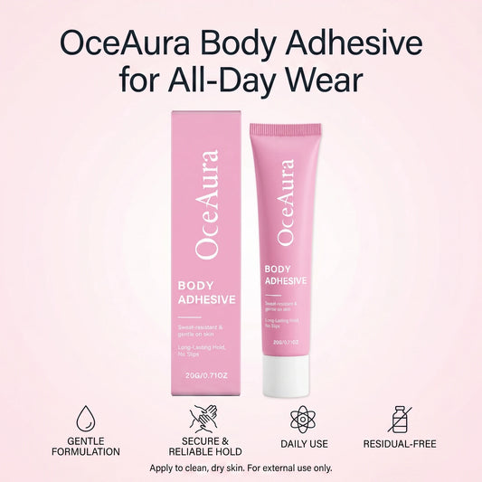 Fashion Body Adhesive for Clothing - Sweatproof & Invisible Secure Fabric Glue