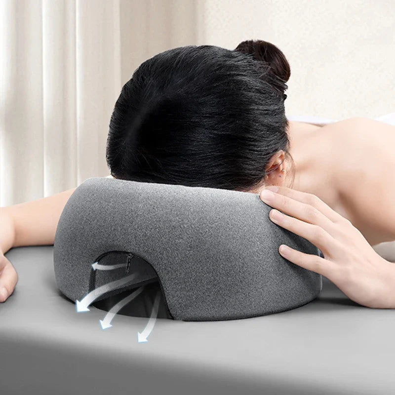 Memory Foam Face Down Pillow for Massage & Comfortable Sleeping - 1