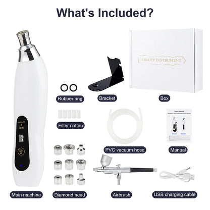 2-in-1 Diamond Microdermabrasion Machine & Hydrating Airbrush