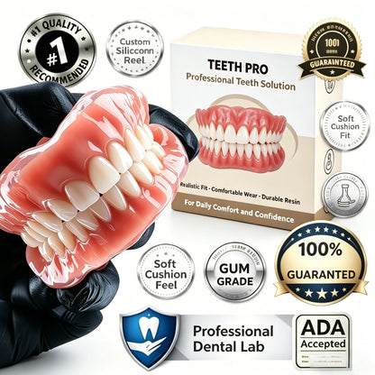 Instant Snap-On Smile Veneers - Realistic Comfort Fit Teeth for Natural Looking Smile