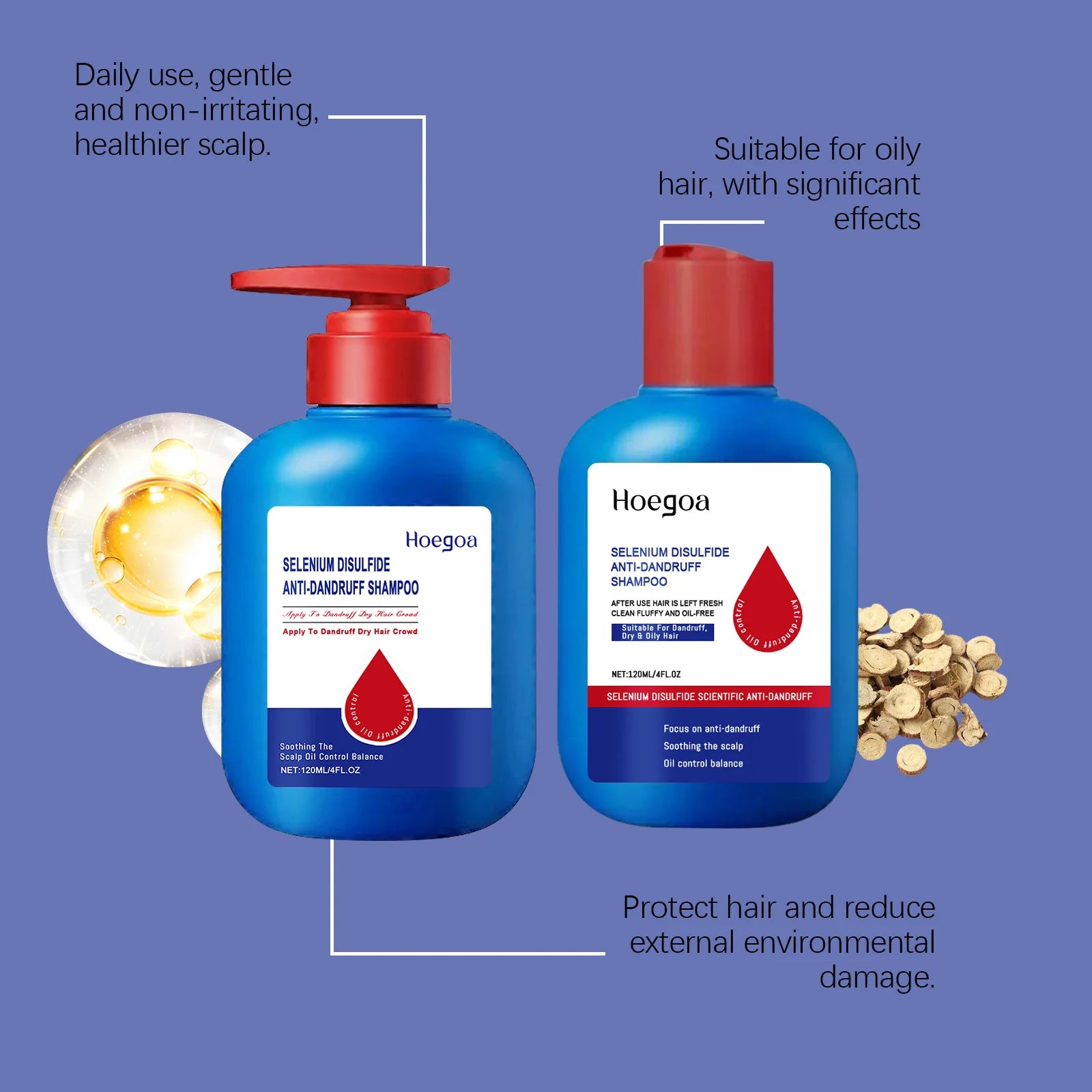 Selenium Disulfide Anti-Dandruff & Deep Cleansing Scalp Treatment Shampoo - 16
