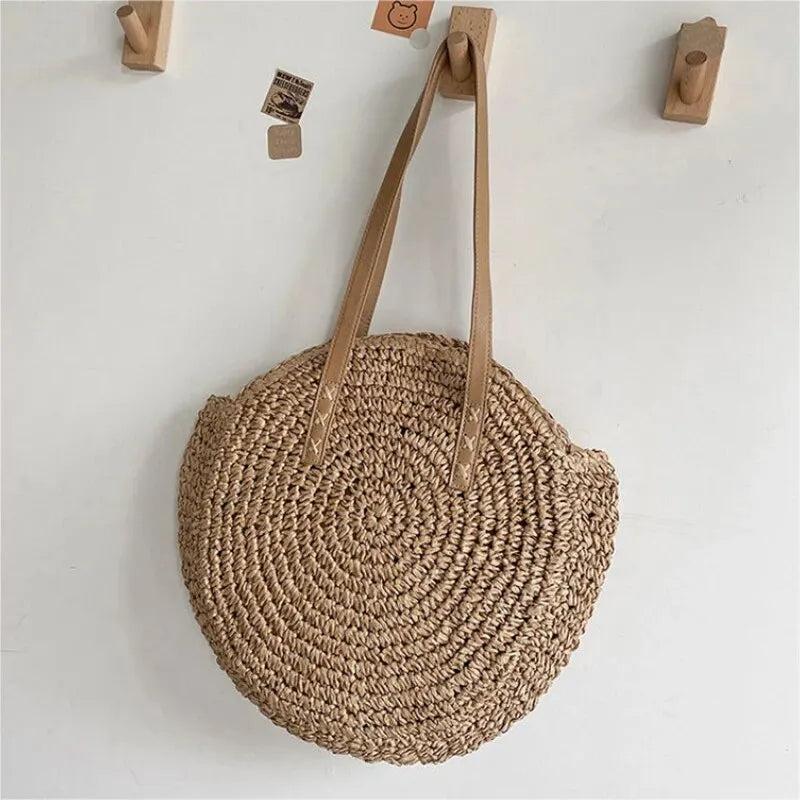 Luxury Woven Summer Straw Tote