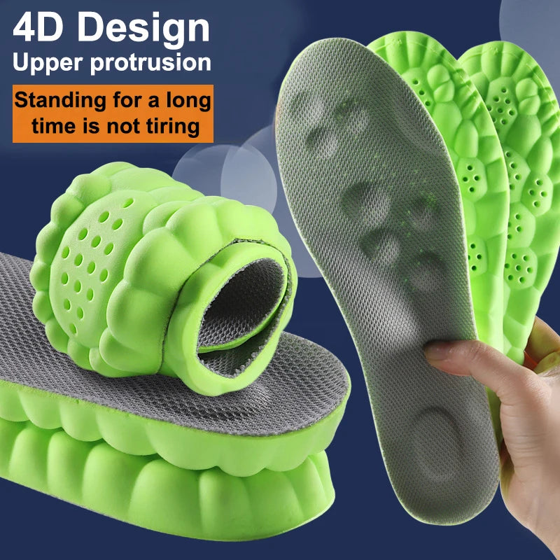 Latex Sport Insoles: Breathable Arch Support & Shock Absorption Shoe Pads - 9