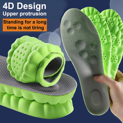 Latex Sport Insoles: Breathable Arch Support & Shock Absorption Shoe Pads