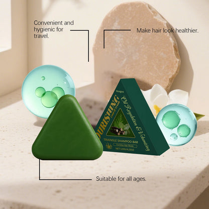 Natural Herbal Hair Growth Shampoo Bar - Anti-Hair Loss & Oil Control Soap