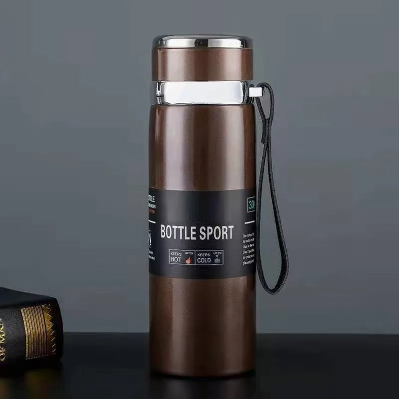 Insulated Stainless Steel Vacuum Flask - 800ml/1000ml Thermal Water Bottle