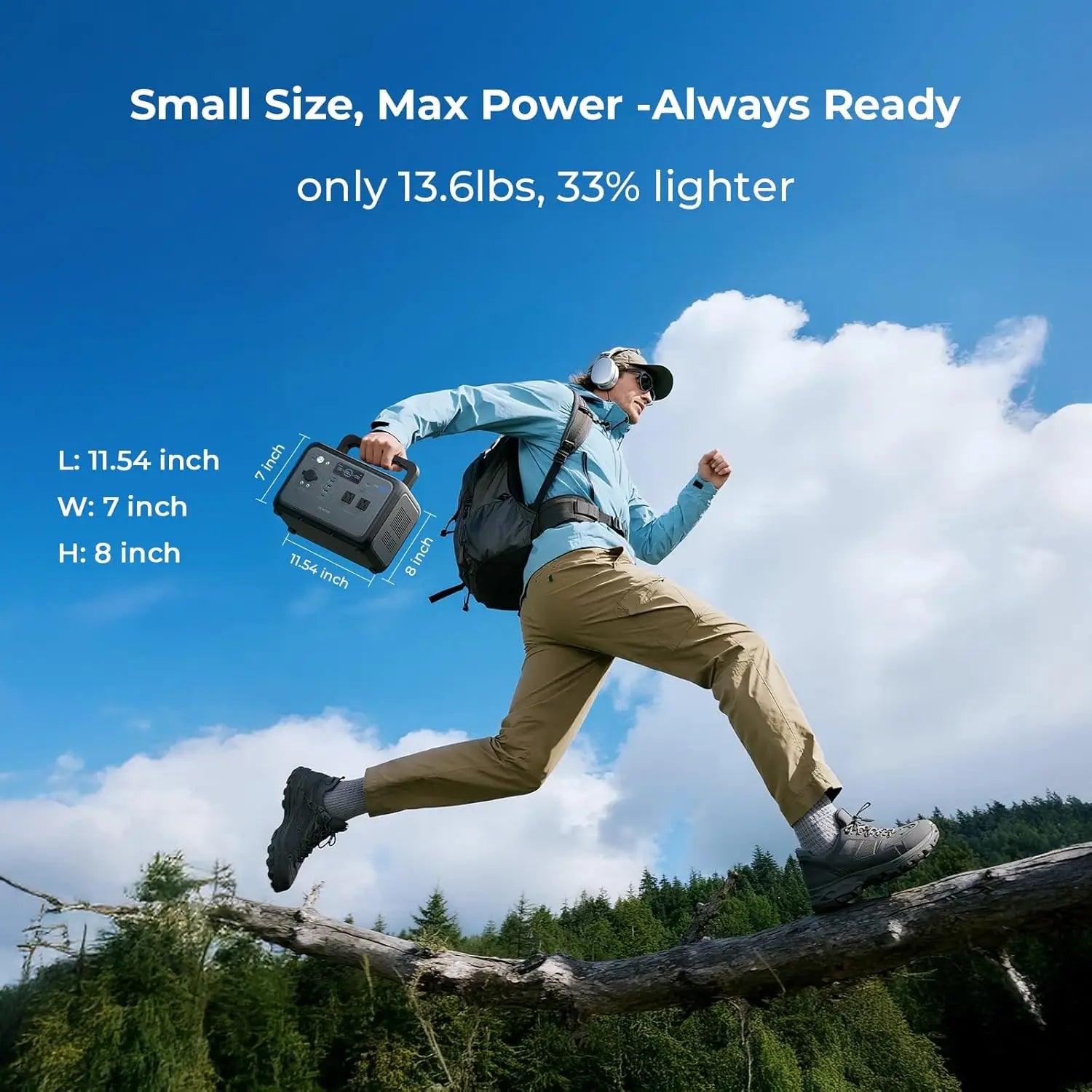 OUKITEL P800E 800W Portable Power Station 512Wh LiFePO4 Solar Generator - 5