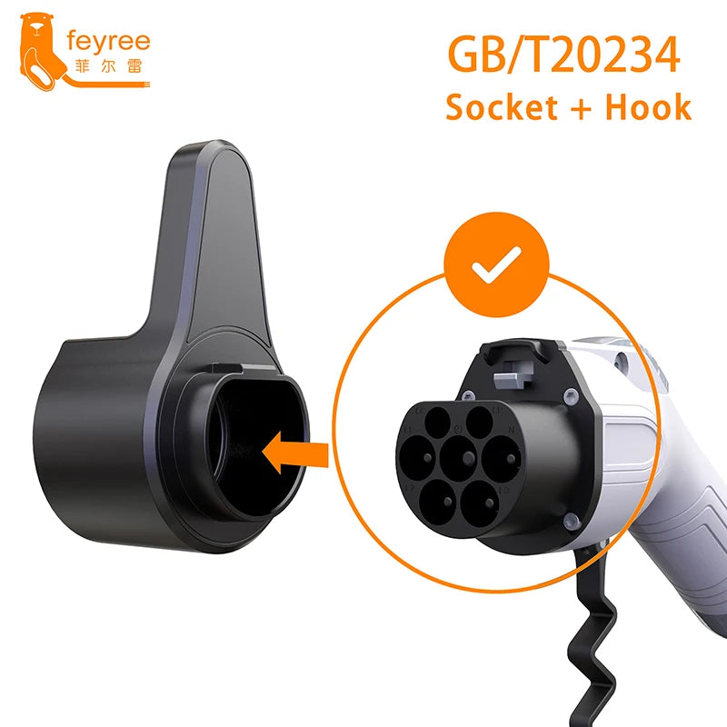 EV Charger Holster Dock - Universal Wall Mount for Type 2 Charging Cables - 22
