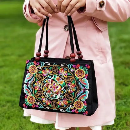 Luxury Ethnic Embroidery Tote