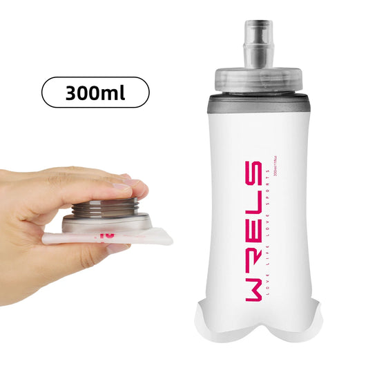 Collapsible Soft Sports Water Bottle - Portable Running & Hiking Flask
