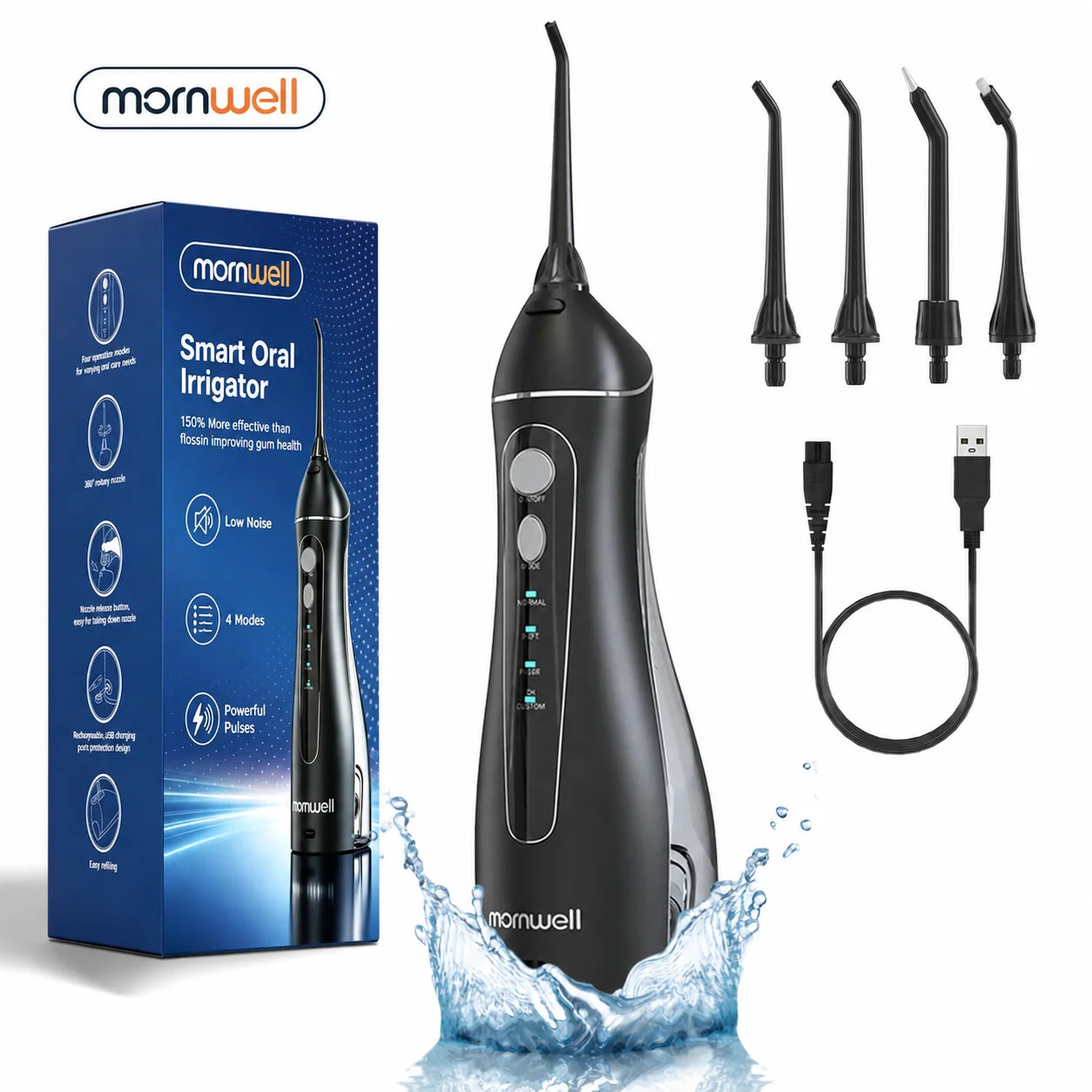 Cordless Water Flosser for Teeth Deep Cleaning & Gum Health - 1