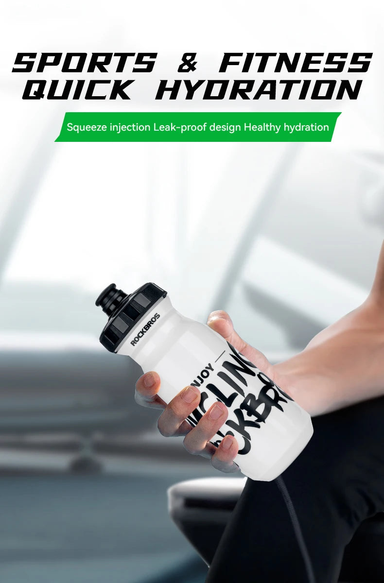 600ml Squeeze Sports Water Bottle - Leak-Proof Cycling & Fitness Bottle - 7